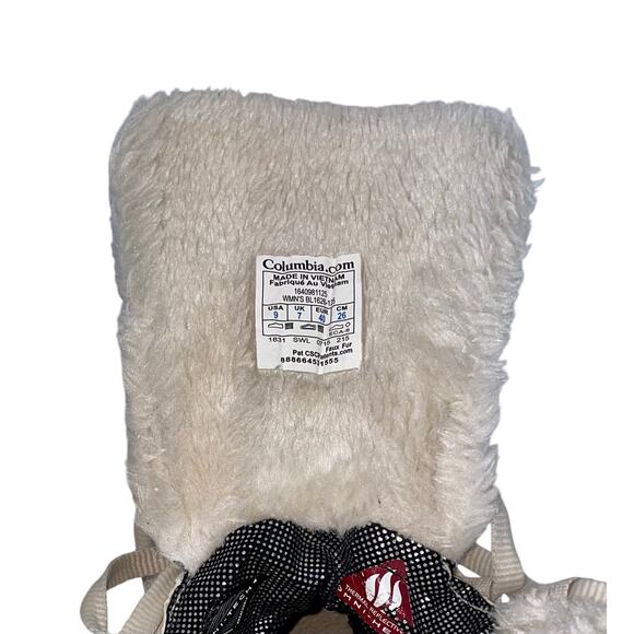 Columbia Minx Mid II Omni-Heat Women’s Winter Boots White Lace Up Sz 9 EU 40 - Picture 6 of 10